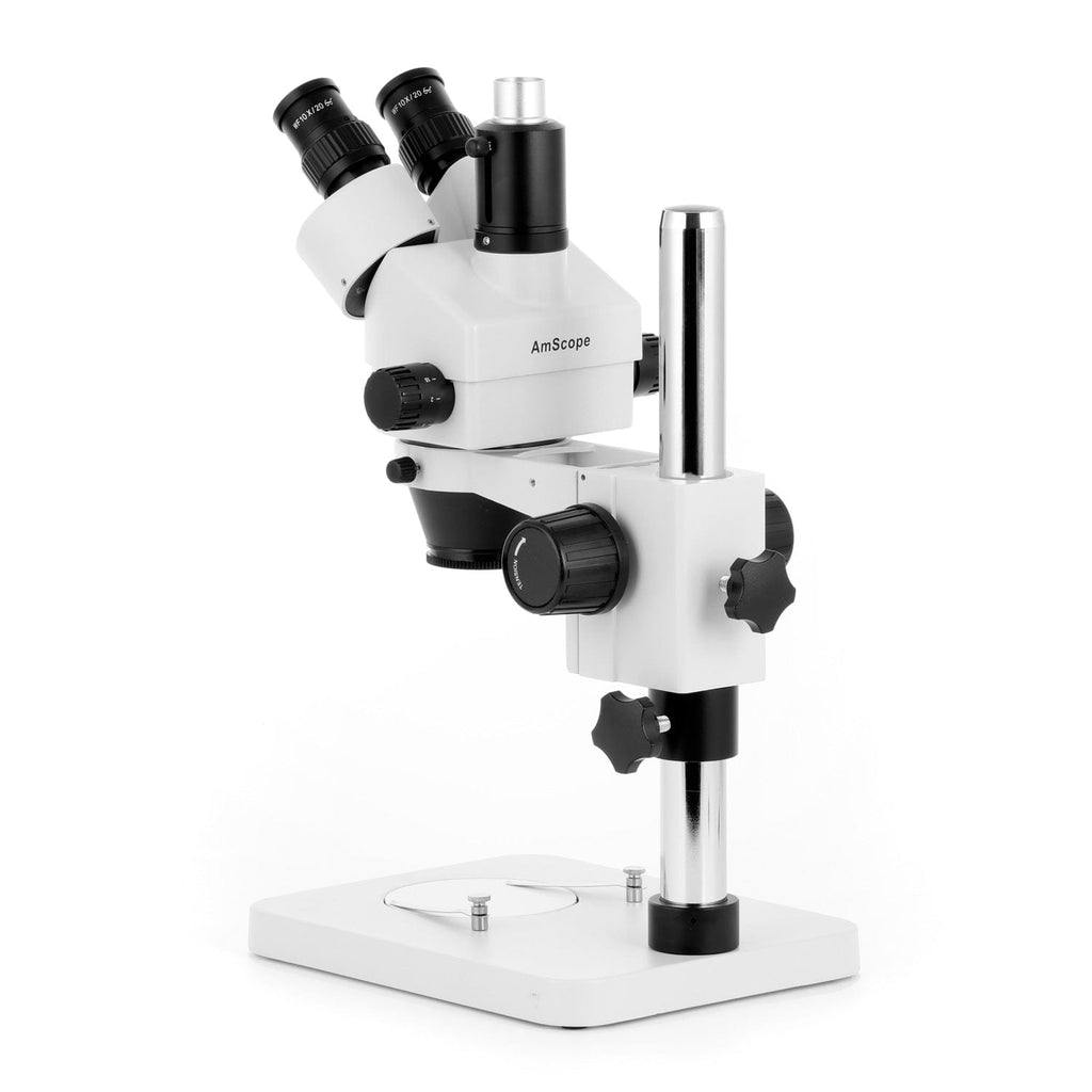 3.5X-180X Trinocular Stereo Zoom Microscope W/Multi-Zone 144 LED On Pi ...