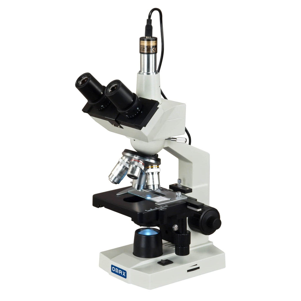 OMAX 40X-2500X LED Digital Lab Trinocular Compound Microscope with