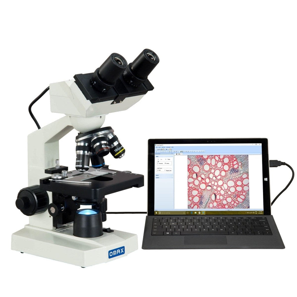 40X-2500X 1.3MP Digital Integrated Microscope with LED | OMAX