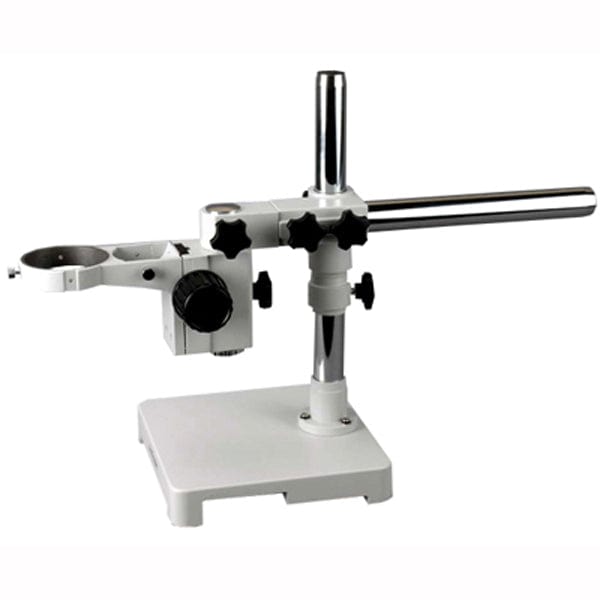 AmScope White Single Arm Boom Stand for Stereo Microscopes Steel Arm