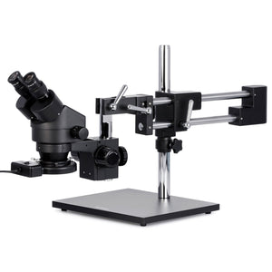 3.5X-90X  Binocular Stereo Boom Microscope + Fluorescent Ring Light