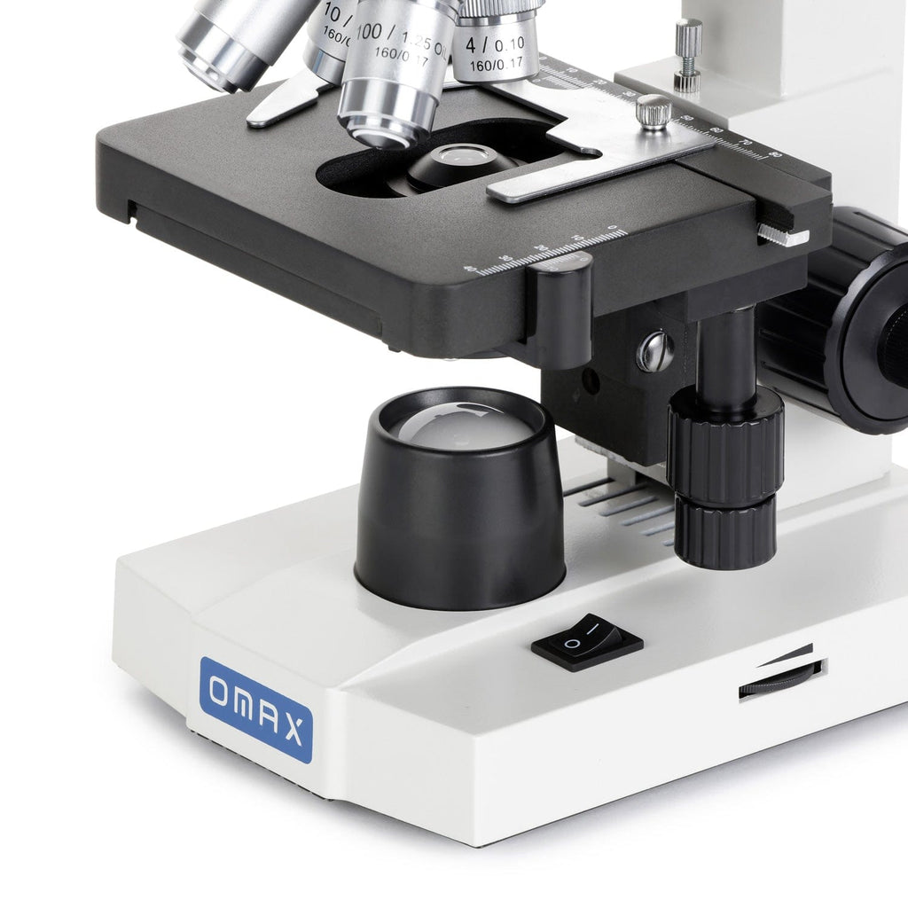 Omax Compound Microscope OMAX M82E Series Binocular Biological Compound Microscope 40X-2000X Ma ...