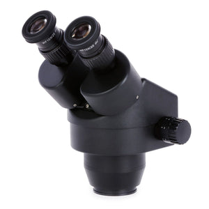 7X-45X Binocular Zoom Power Stereo Microscope Head in Black