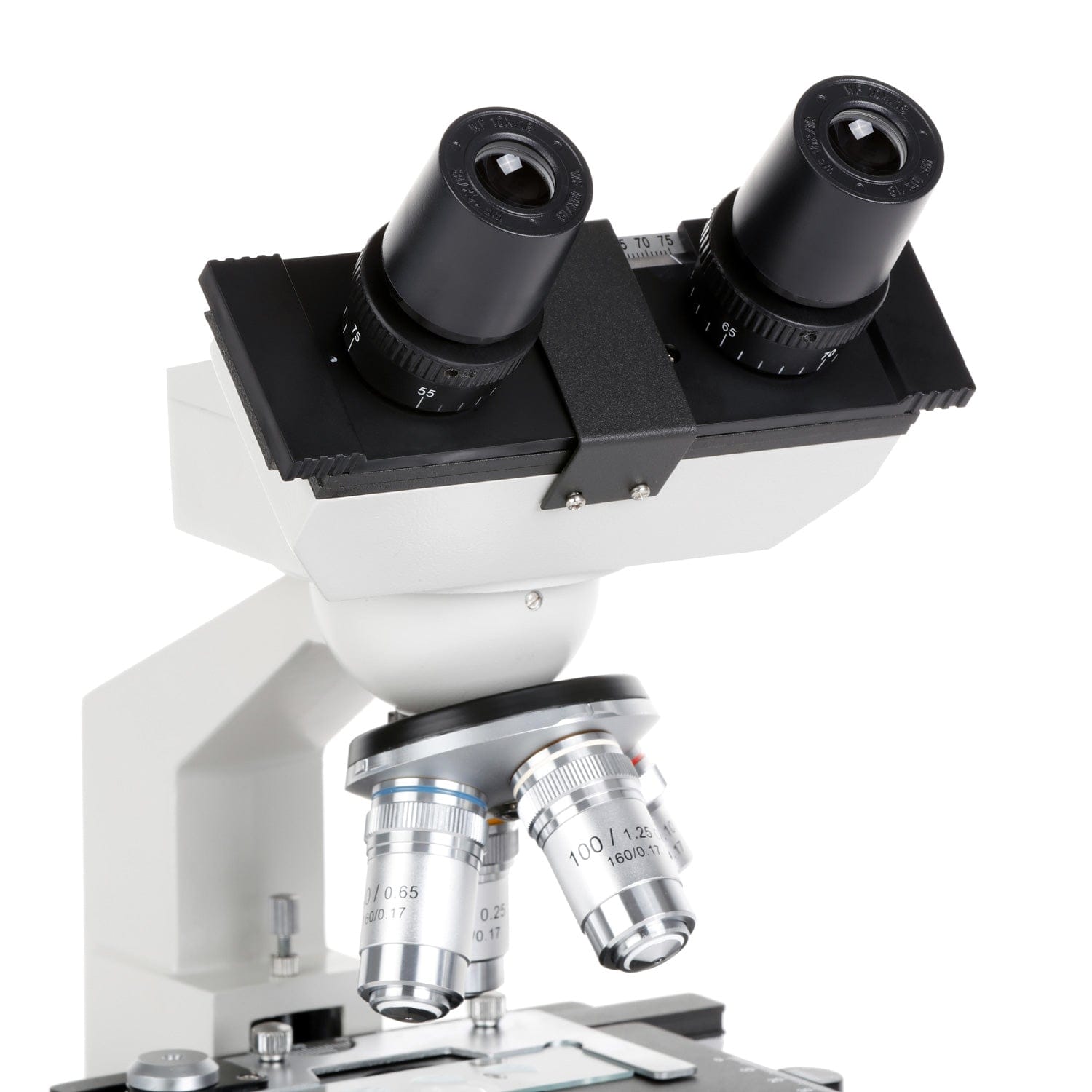 OMAX M82E Series Binocular Biological Compound Microscope 40X-2000X Magnification Lab LED with Mechanical Stage