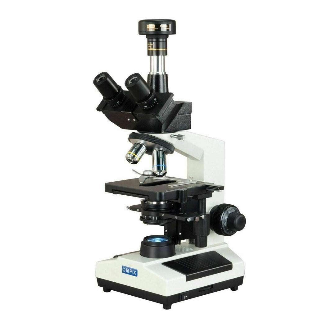 Oscope Same Microscope OMAX M837L Series Phase Contrast LED Trinocular Compound Microscope 40 ...