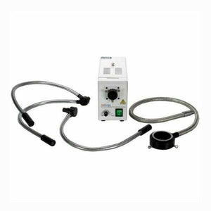 150W Fiber Optic Microscope Illuminator w/ Ring Dual and Single Gooseneck Lights