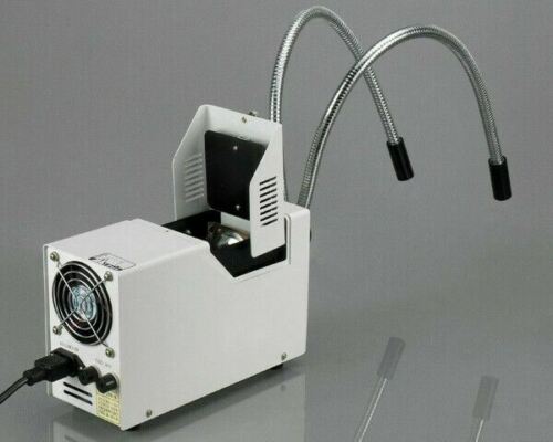 Dual Gooseneck Fiber Optic Attachment For Microscope Illuminators ...