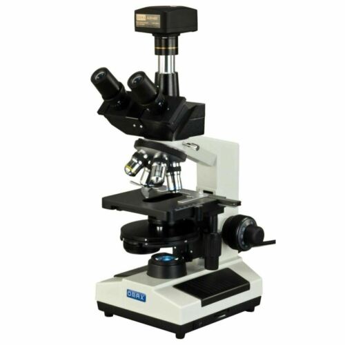 OMAX 40X-2500X Phase Contrast Trinocular LED Compound Microscope+14MP ...