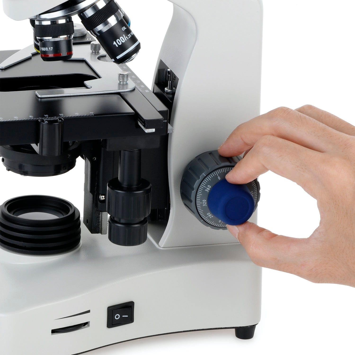 AmScope T340 Series LED Trinocular Darkfield Compound Microscope 40X-2000X Magnification