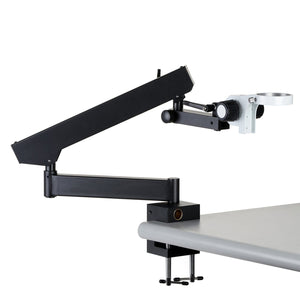 Articulating Stand with Clamp and Focusing Rack for Stereo Microscopes