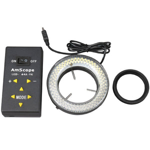 144 LED Four-Zone Microscope Ring Light with Adapter