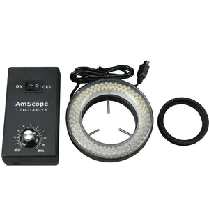144-LED Microscope Ring Light with Adapter