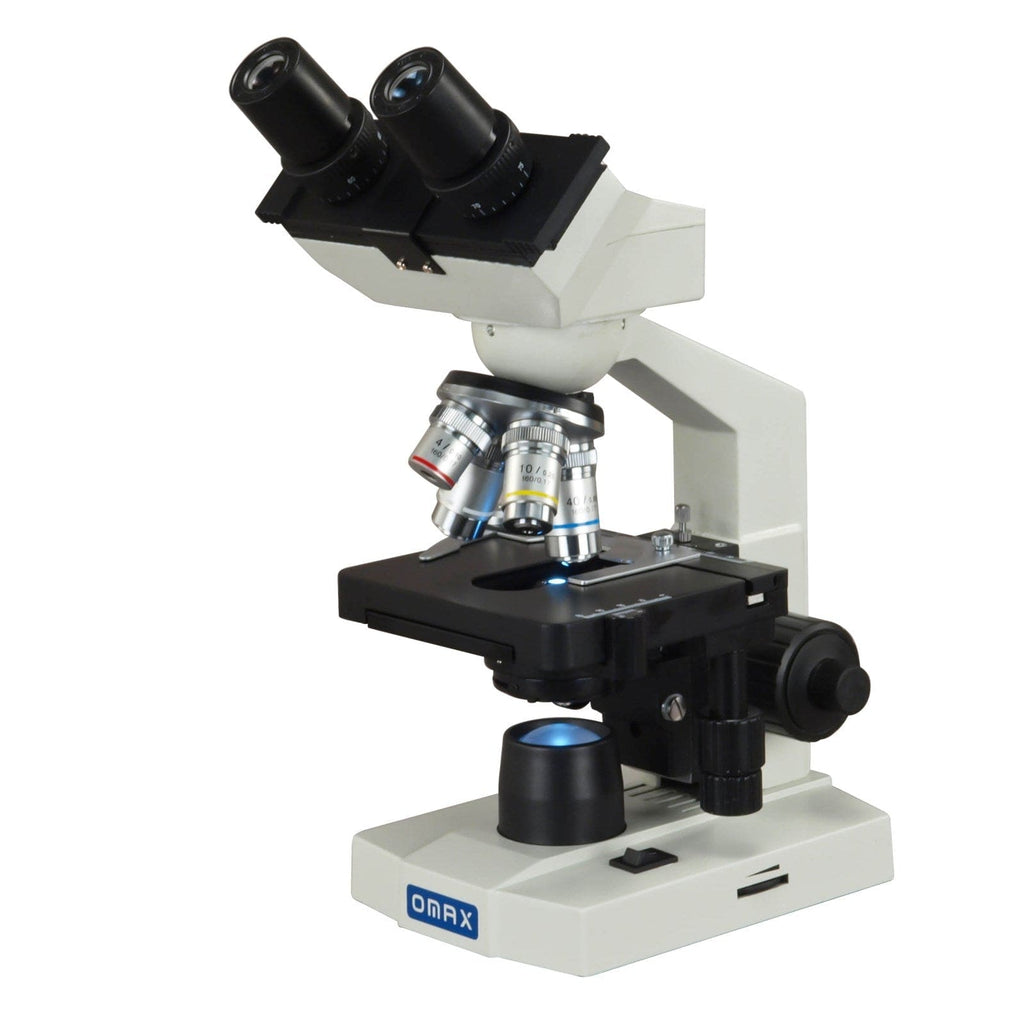 OMAX M82E Series Binocular LED Compound Microscope 40X-2500X Magnifica ...