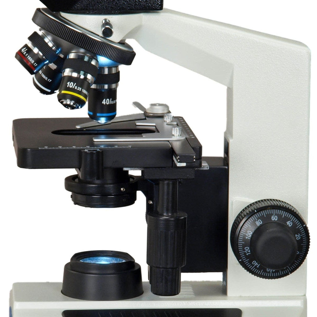 compound microscope - youtube Images High Quality... OMAX 40-2500X Trinocular LED Compound Microscope+9MP Camera Windows/Ma ...