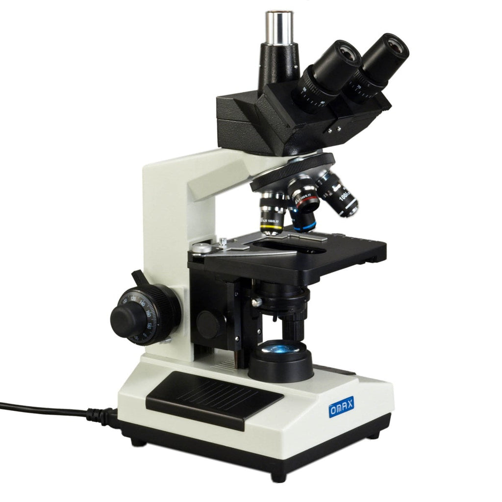 Oscope Same Microscope OMAX M837L Series Trinocular Lab Compound Microscope 40X-2500X Magnifi ...