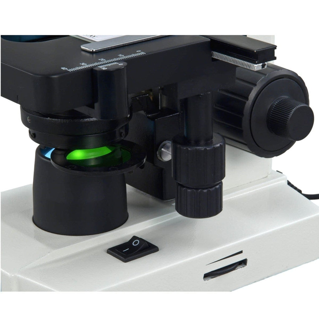 OMAX 40X-2500X Binocular LED Compound Microscope Mechanical Stage + Vi ...