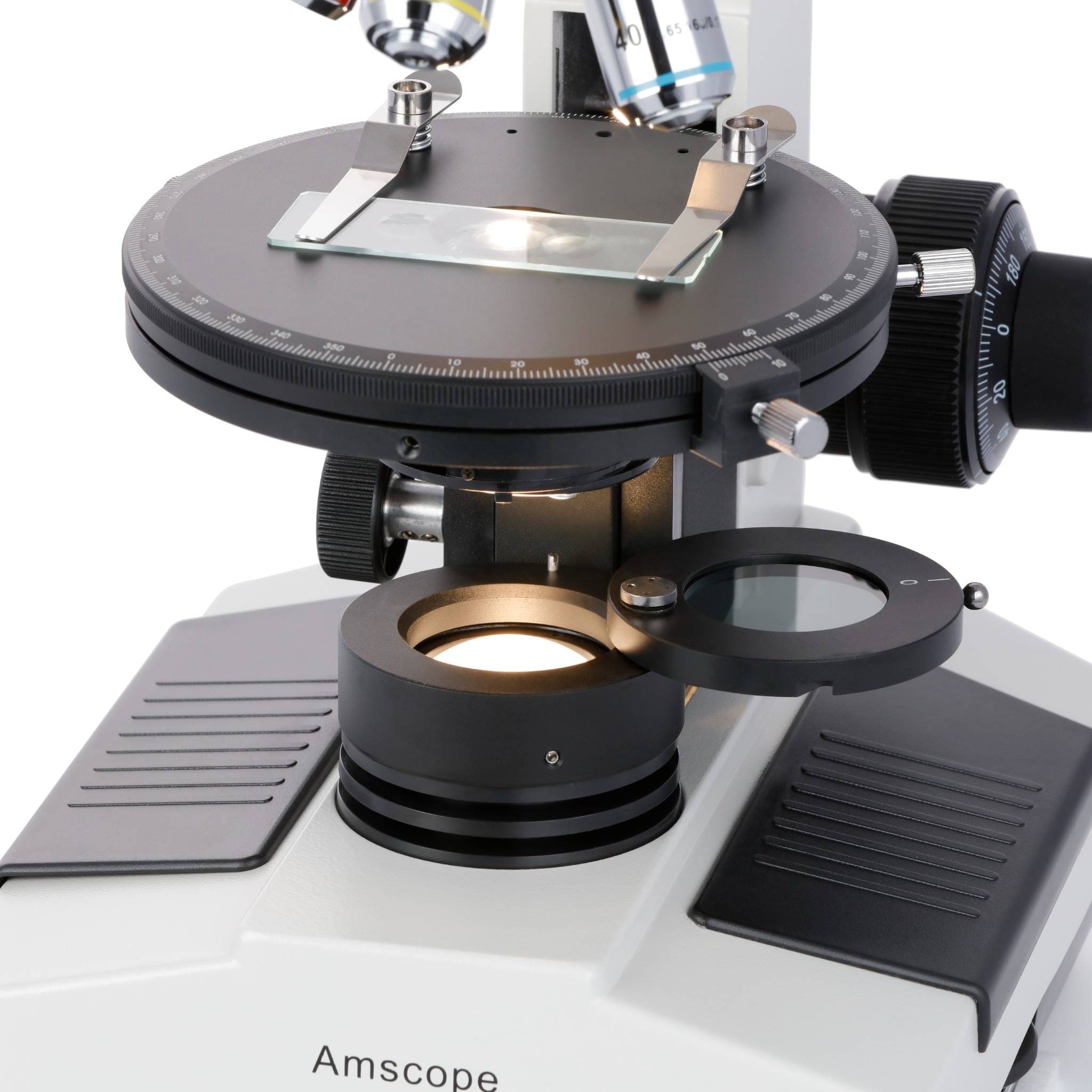 AmScope PZ200 Series Polarizing Trinocular Compound Microscope 40X-400X Magnification