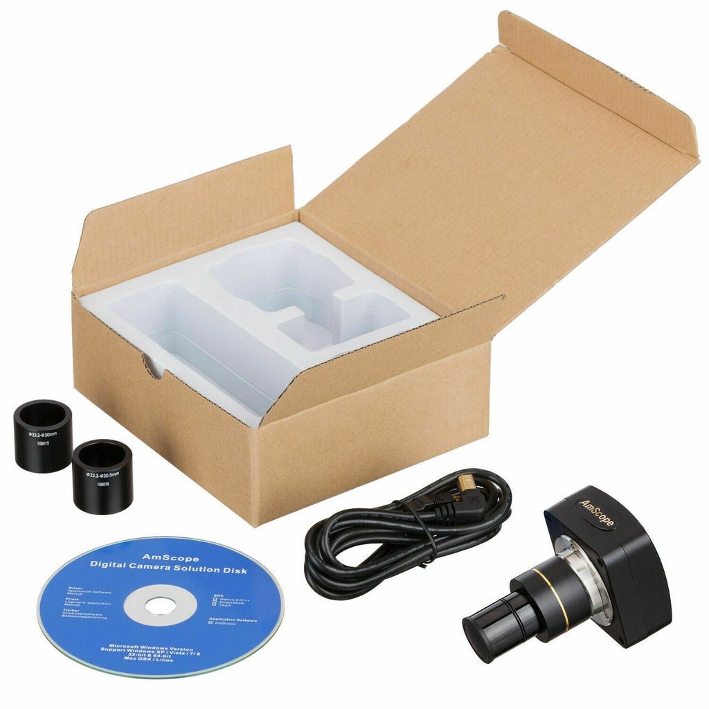 Am5 Microscope AmScope MU500 Digital Enabled Camera with Computer Connected USB 2.0 C ...