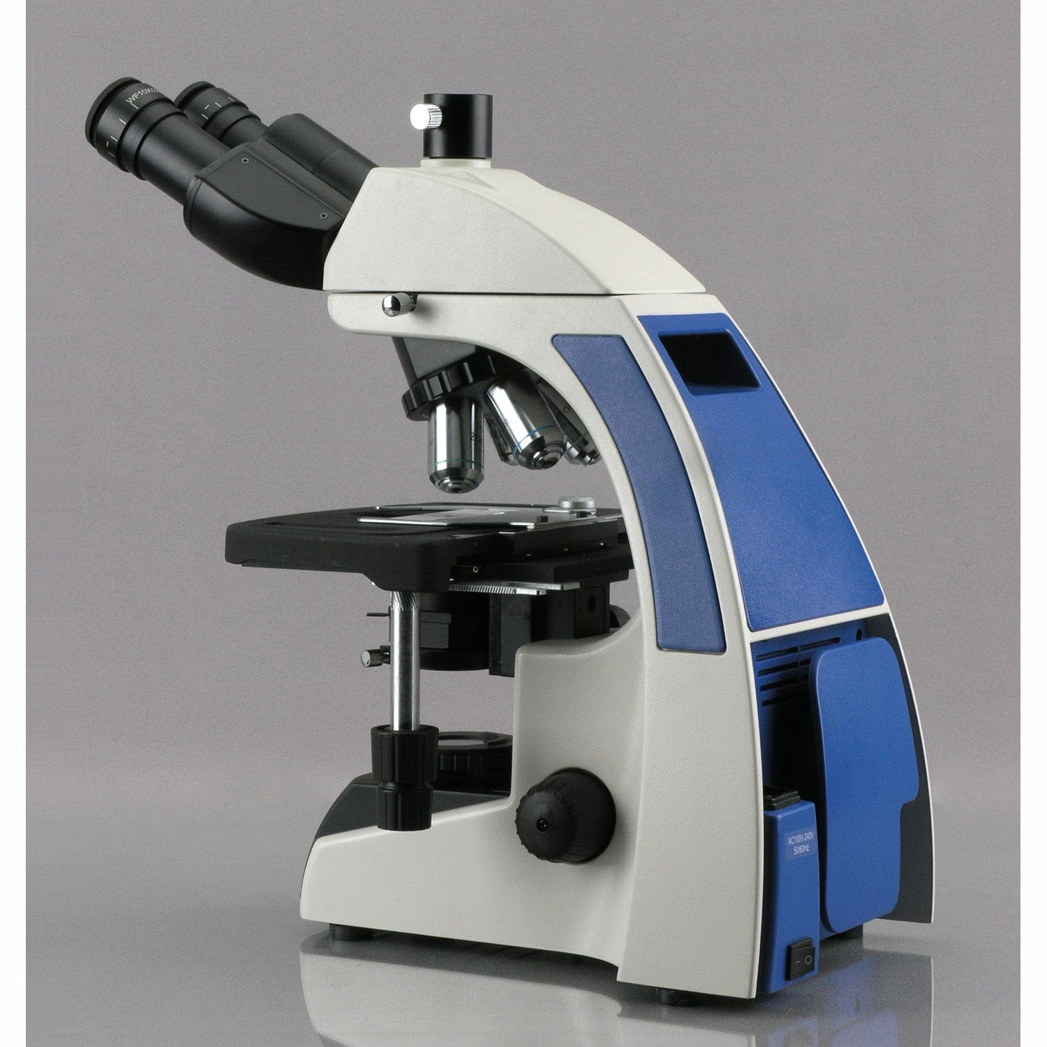 AmScope T720 Series Trinocular Compound Microscope 40X-1000X Magnification With Quintuple Plan Infinity Kohler Laboratory