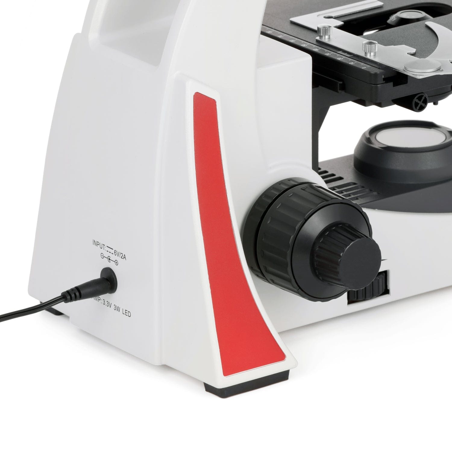 AmScope EduPro EDU550 Series Trinocular Compound Microscope with 2-layer mechanical stage and 3W LED illumination