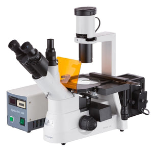 40X-1000X Trinocular Inverted Fluorescence Microscope with Phase-contrast Cyber Monday Deal