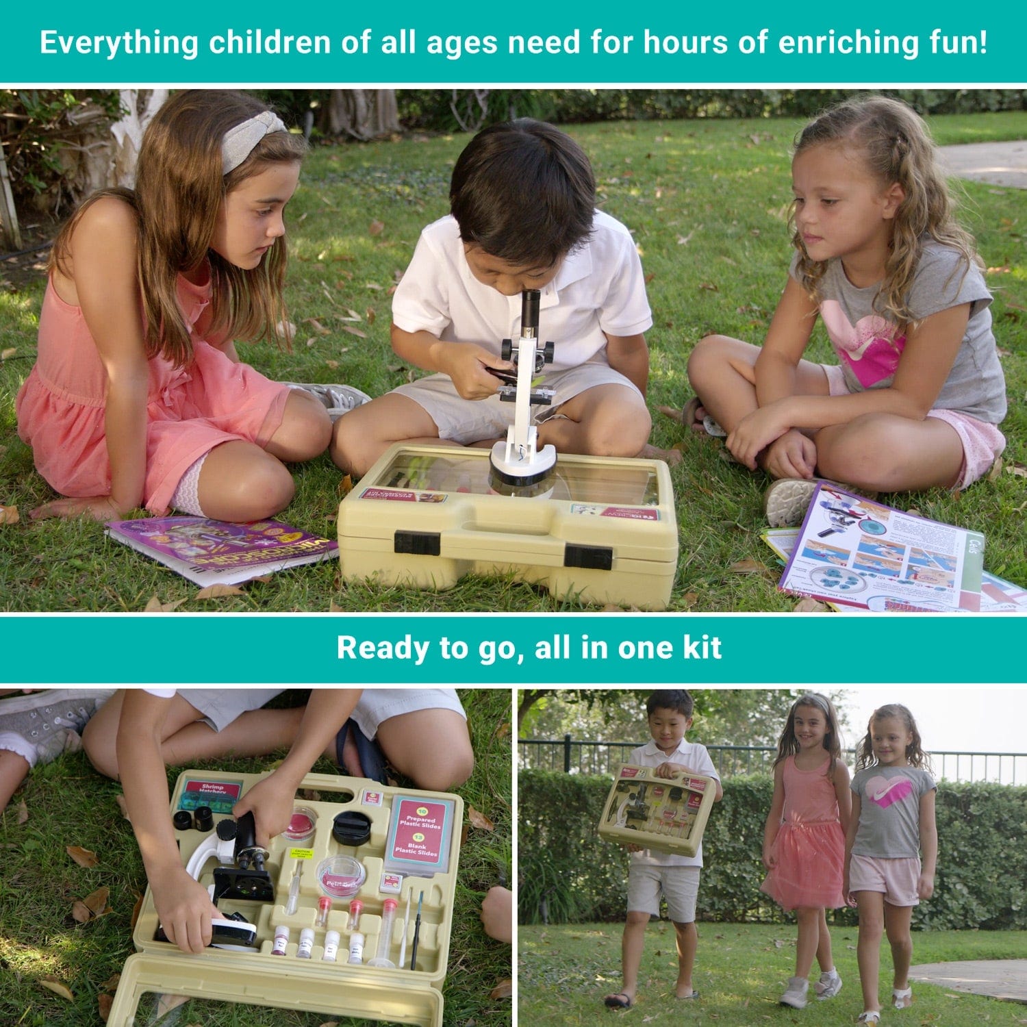 IQCREW by Amscope Kid’s 85+ piece Premium Compound Microscope, Color Camera and Interactive Kid’s Friendly Software Kit New Lower Price