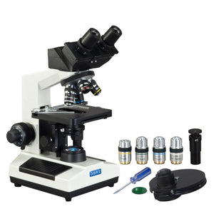 40X-2000X 3MP Digital Integrated Microscope with LED Illumination + 4-lens Phase-contrast Turret Kit