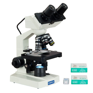 40X-2000X 1.3MP Digital Integrated Microscope with LED Illumination + Blank Slides, Tissues