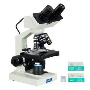 40X-2500X 1.3MP Digital Integrated Microscope with LED Illumination + Blank Slides, Tissues