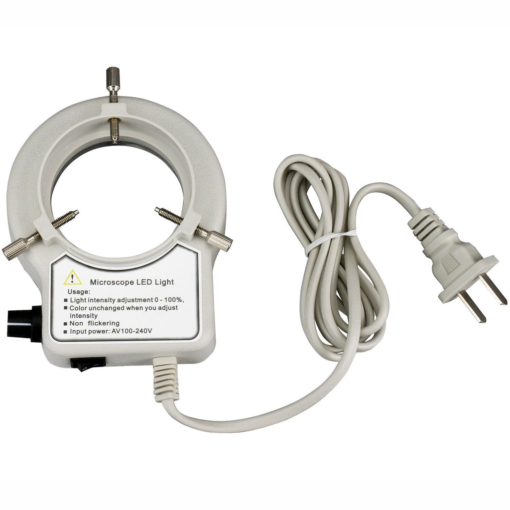 AmScope 56 LED Reinforced Microscope Ring Light with Dimmer – AmScope EU