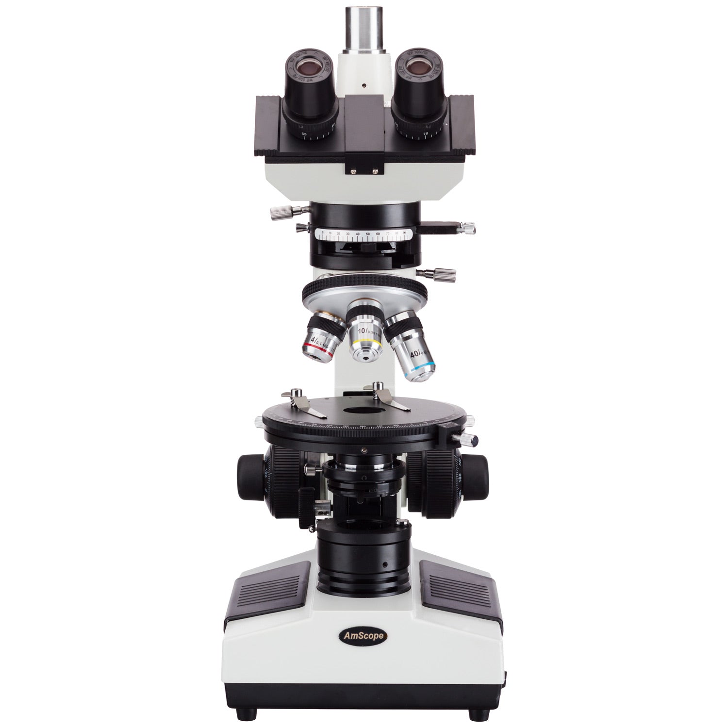 AmScope PZ200 Series Polarizing Trinocular Compound Microscope 40X-400X Magnification