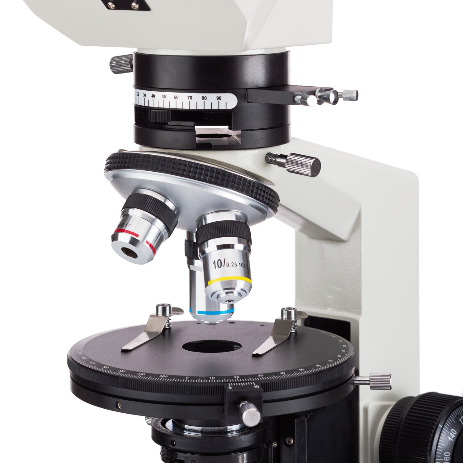 AmScope PZ200 Series Polarizing Trinocular Compound Microscope 40X-400X Magnification