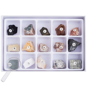 15 pc Rock Specimen Kit for Stereo Microscopes