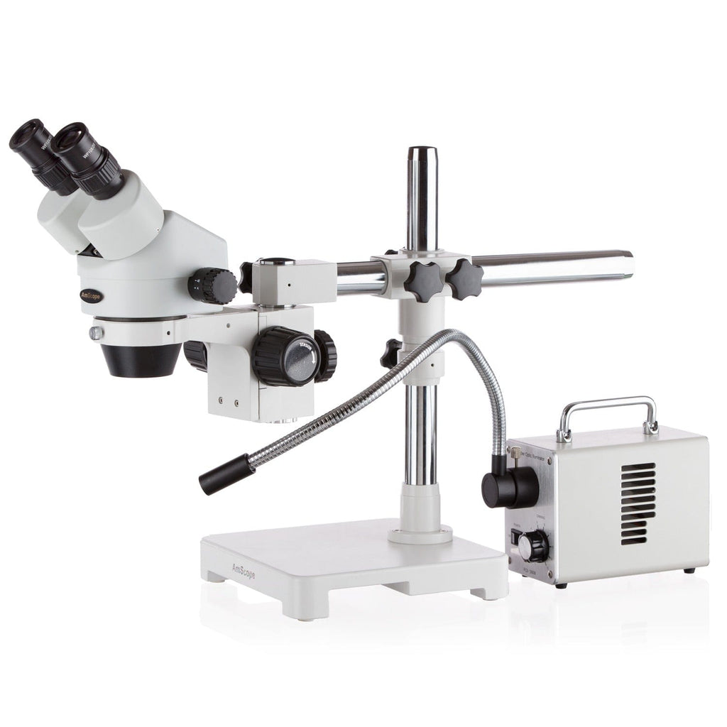 AmScope SM-3 Series Zoom Binocular Stereo Microscope 7X-45X Magnificat ...