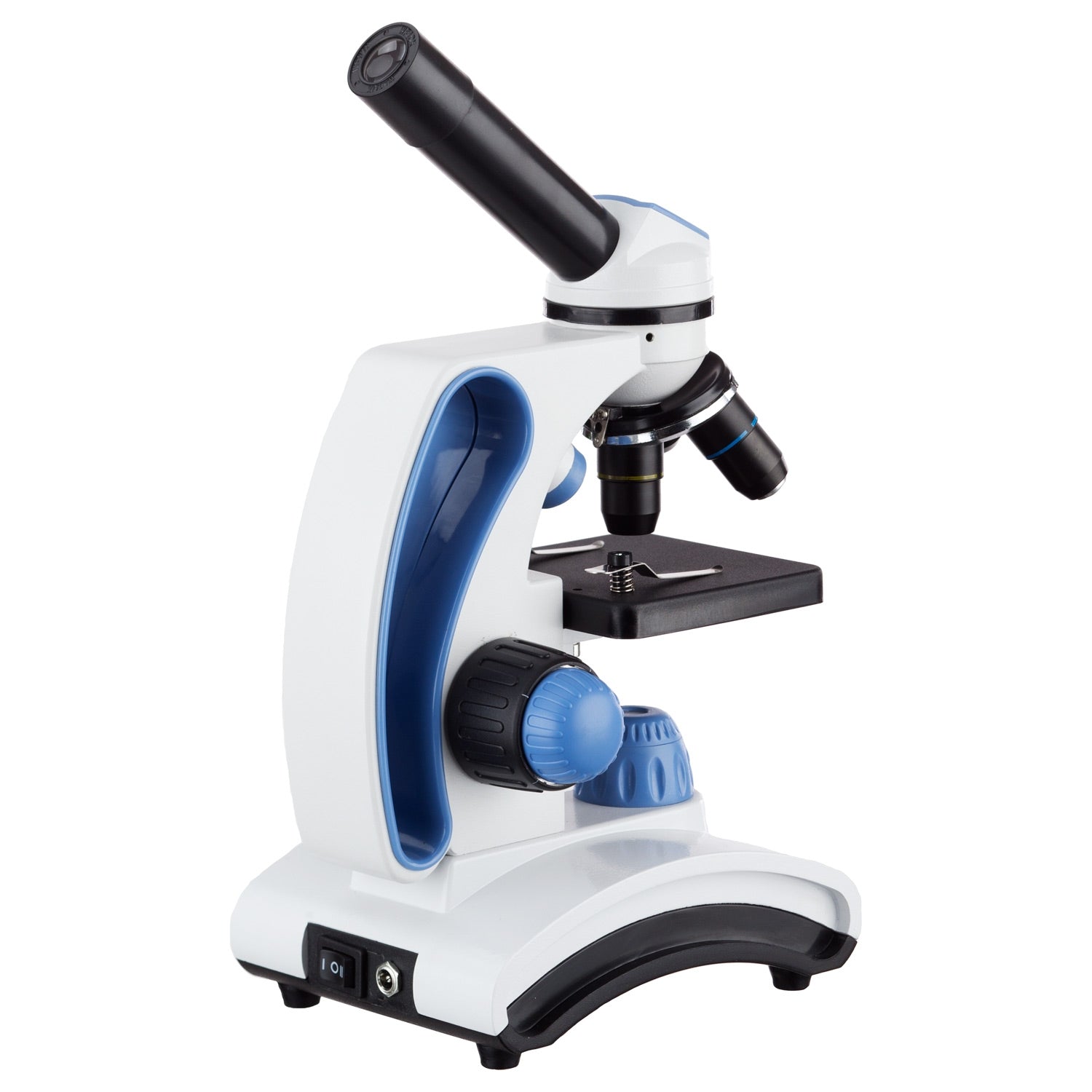 AmScope M162 Series Dual Light Glass Lens Metal Frame Student Monocular Compound Microscope 40X-1000X Magnification