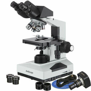 40x-2000X Binocular Biological Compound Microscope + 3MP Camera