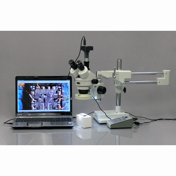 AmScope MU Series 5.0MP USB 2.0 High-speed Color CMOS C-Mount Microscope Camera and Reduction Lens